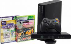 Игровая приставка Microsoft Xbox 360 E L9V-00049 черный Game Forza Horizon (диск), Game Sport Ultimate (диск)